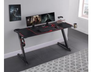 Coaster Brocton Metal Z-Shaped Gaming Desk