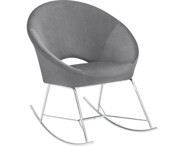 Coaster Accents Grey Rocking Chair large image number 1