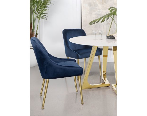 Coaster Gwynn Blue 5-Piece Dining Set large image number 1