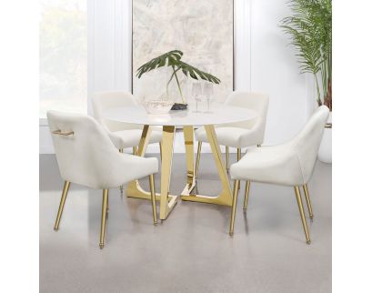 Coaster Gwynn Ivory 5-Piece Dining Set