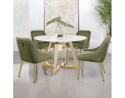 Coaster Gwynn Green 5-Piece Dining Set