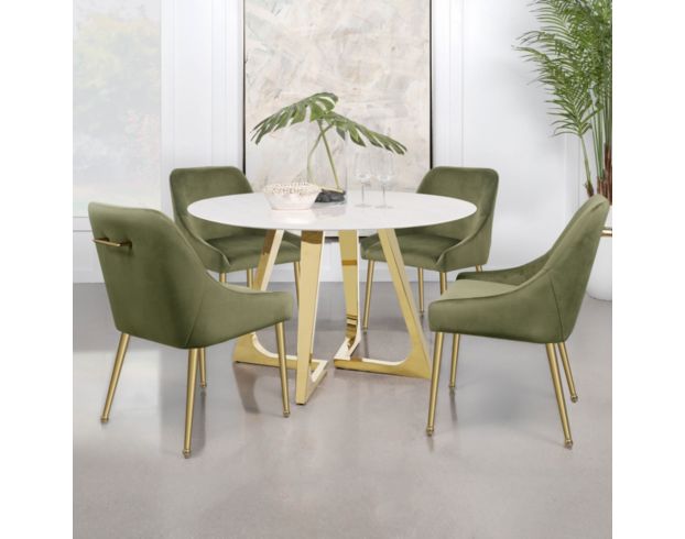 Coaster Gwynn Green 5-Piece Dining Set large image number 1