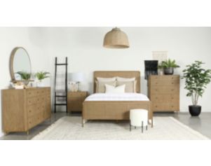 Coaster Arini 4-Piece Queen Upholstered Bedroom Set
