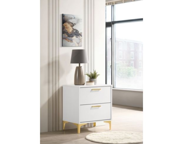 Coaster Co. Of America Kendall 2-Drawer White Nightstand large image number 3