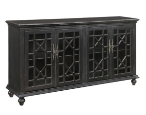 Coast To Coast Black 4-Door Media Credenza