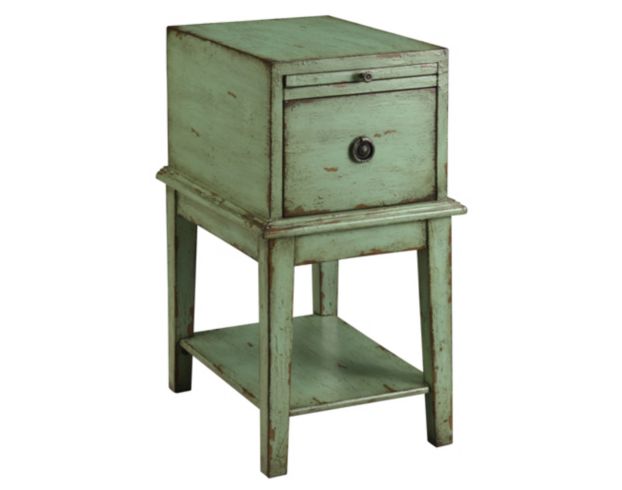 Coast To Coast Weathered Green 1-Drawer Accent Cabinet large image number 1