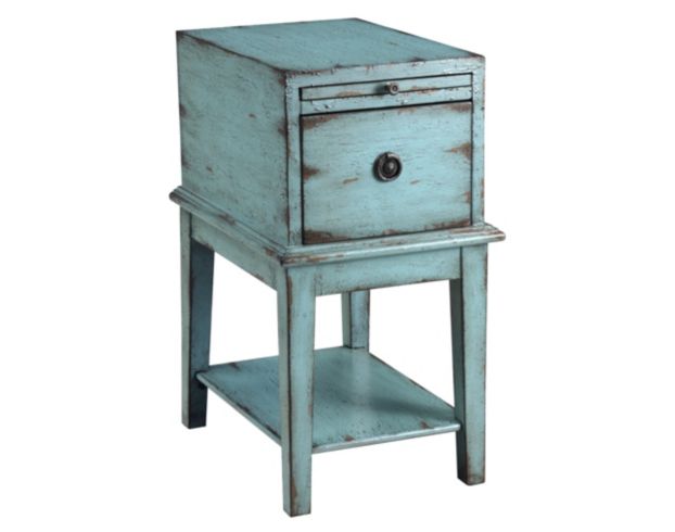 Coast To Coast Weathered Blue 1-Drawer Accent Cabinet large image number 1