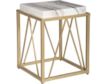 Coast To Coast White & Gold Accent Table small image number 1