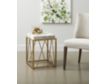 Coast To Coast White & Gold Accent Table small image number 2