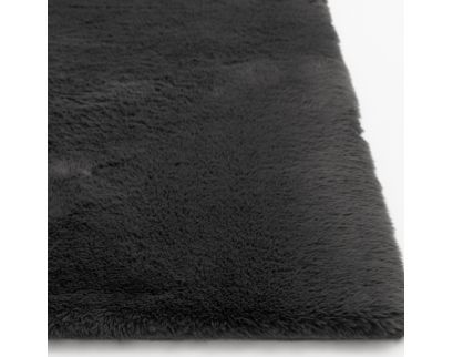 Central Oriental Belgian Black Faux Fur 5 X 7 Rug