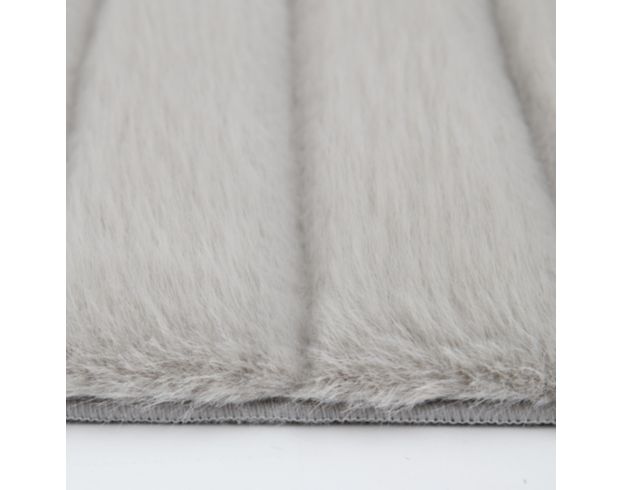 Central Oriental Faux Fox Fur Gray 5 X 7 Rug large image number 4