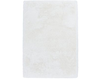 Central Oriental Belgian White Faux Fur 7.6 X 9.6 Rug