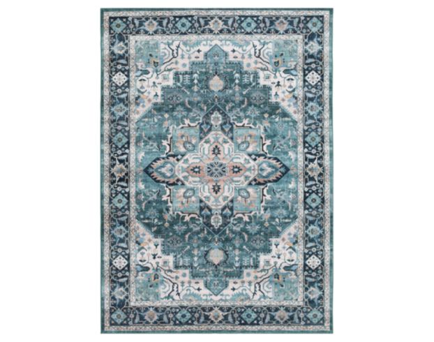 Central Oriental Velveteen Chantal Green 5 X 7 Rug large image number 1