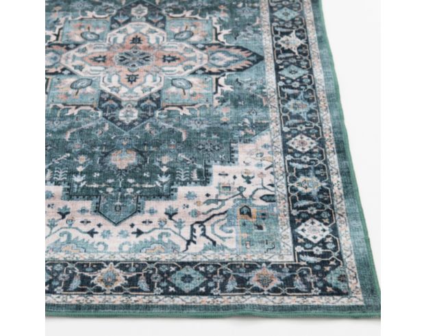 Central Oriental Velveteen Chantal Green 5 X 7 Rug large image number 2