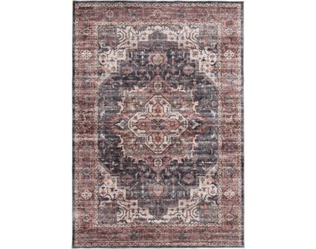 Central Oriental Velveteen Chantal Red 5 X 7 Rug large image number 1