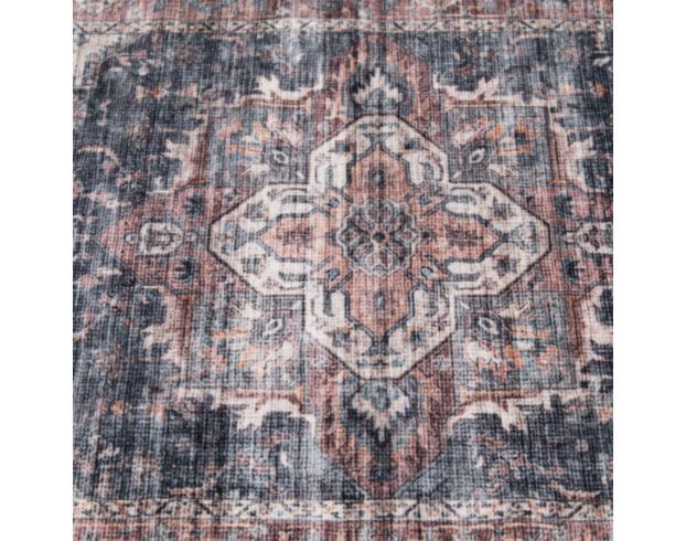 Central Oriental Velveteen Chantal Red 5 X 7 Rug large image number 6