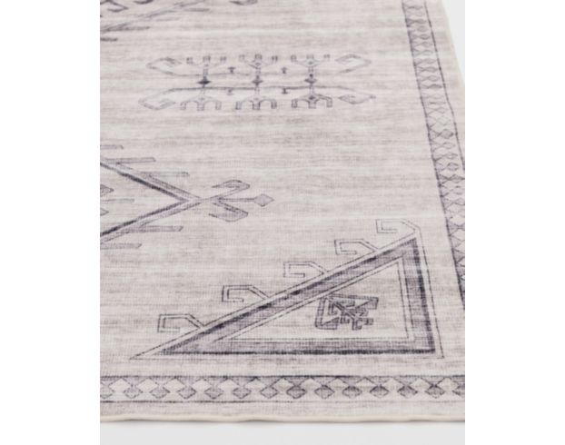 Central Oriental Velveteen Ivory 2.3 x 6 Runner Rug large image number 2