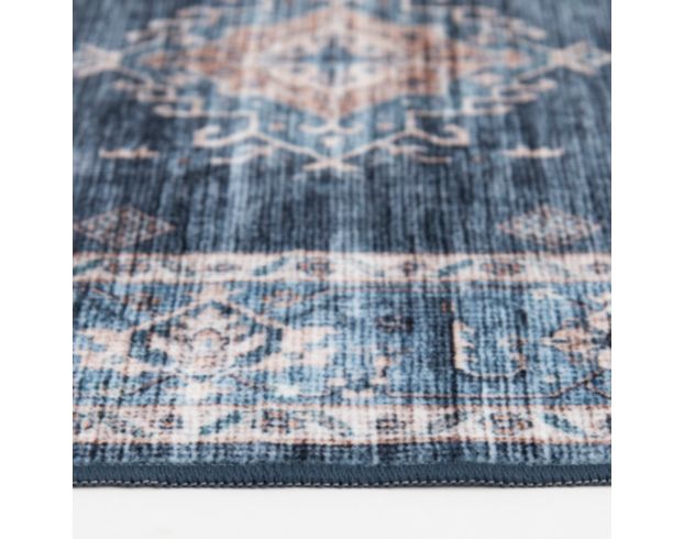 Central Oriental Velveteen Raquel Blue 5 X 7 Rug large image number 5