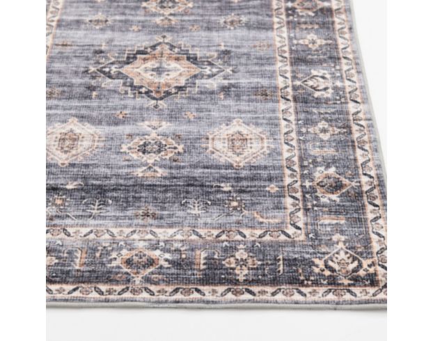 Central Oriental Velveteen Raquel Gray 2.3 x 6 Runner Rug large image number 3