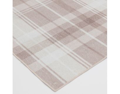 Central Oriental Velveteen Plaid 2.3 X 6 Runner Rug