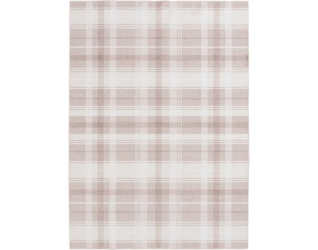 Central Oriental Velveteen Plaid 5 X 7 Rug large image number 1