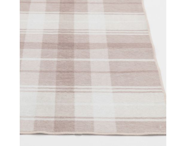 Central Oriental Velveteen Plaid 5 X 7 Rug large image number 2