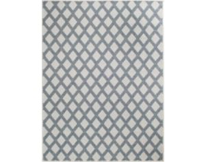 Central Oriental New Zealand 5' X 8' Blue Outdoor Rug