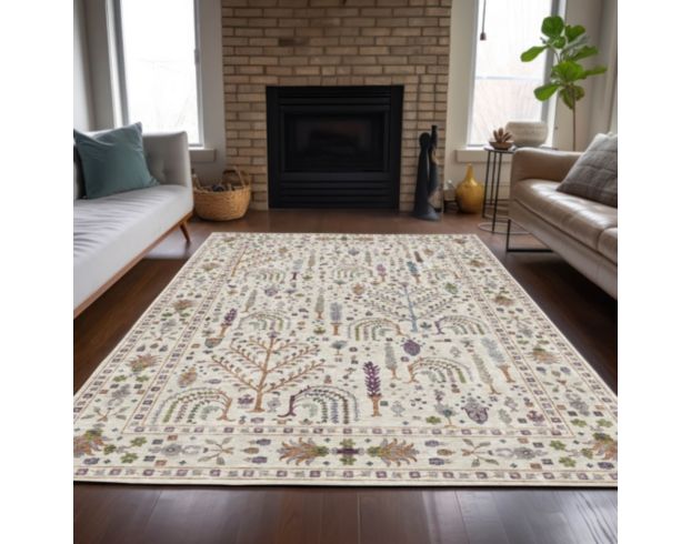 Dalyn Rug Co Hatay Ivory 8 X 10 Washable Rug large image number 5