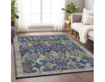 Dalyn Rug Co Hatay Navy 8 X 10 Washable Rug