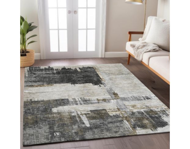 Dalyn Rug Co Trevi Gray 8 X 10 Washable Rug large image number 5