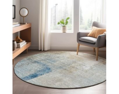 Dalyn Rug Co Trevi Taupe 8-Foot Washable Round Rug