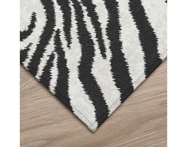 Dalyn Mali 5' x 7'6" Zebra Rug large image number 2