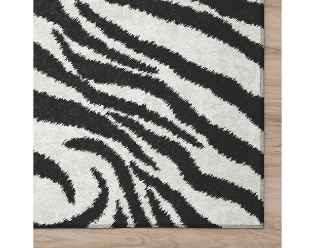 Dalyn Mali 5' x 7'6" Zebra Rug large image number 3