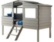 Donco Trading Co Treehouse Rustic Gray Twin Loft Bed small image number 1