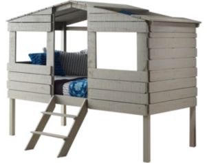 Donco Trading Co Treehouse Rustic Gray Twin Loft Bed