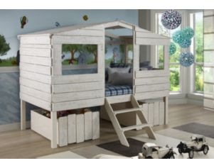 Donco Trading Co. Treehouse Rustic Sand Twin Loft Bed