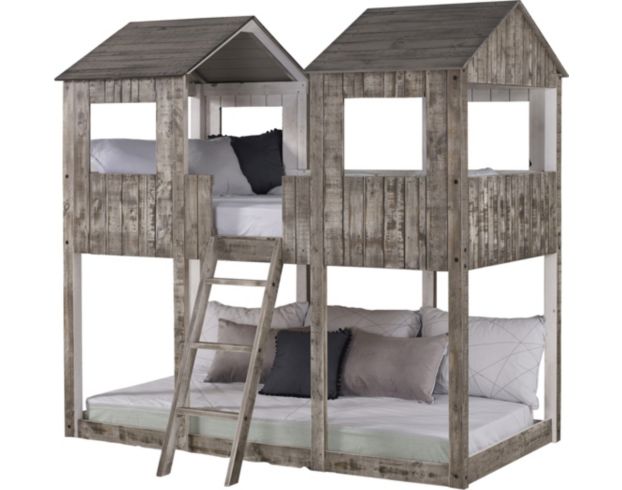 Donco Trading Co. Treehouse Bedroom Twin/Twin Tower Bunk Bed large image number 1