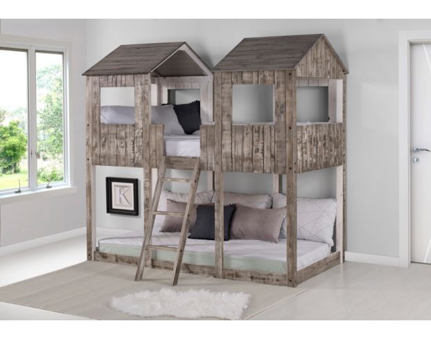 Donco Trading Co. Treehouse Bedroom Twin/Twin Tower Bunk Bed