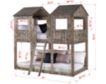 Donco Trading Co. Treehouse Bedroom Twin/Twin Tower Bunk Bed small image number 3