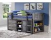 Donco Trading Co. Louver Twin Loft Bed with Storage small image number 2