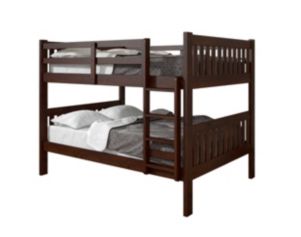 Donco Trading Co Mission Full Over Full Brown Bunk Bed