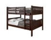 Donco Trading Co Mission Full Over Full Brown Bunk Bed small image number 1