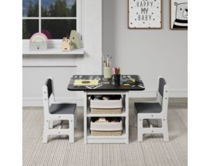 Donco Trading Co. Art and Play Chalkboard Table and Chairs Set