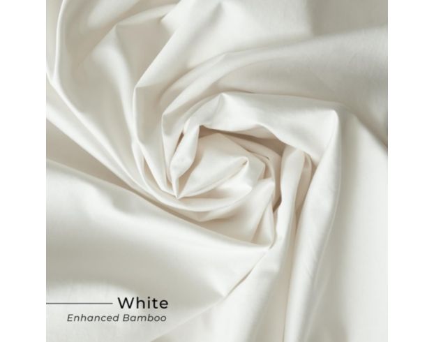 Dreamfit Bamboo White Queen Sheet Set large image number 1