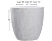 D & W Silks, Inc 15-Inch White Textured Ceramic Planter small image number 2