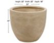 D & W Silks, Inc 22-Inch Clay Ceramic Planter small image number 2