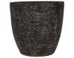 D & W Silks, Inc 15-Inch Black Textured Ceramic Planter small image number 1