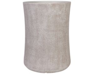 D & W Silks, Inc 24-Inch White Etched Planter