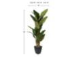 D & W Silks, Inc 8-FT Banana Tree in Black Metal small image number 2