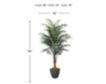 D & W Silks, Inc 8-Foot Dwarf Areca Palm in Black Metal Pot small image number 2